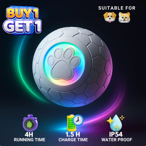 Interactive Dog and Cat Toy Ball - Bouncy Fun For Pets