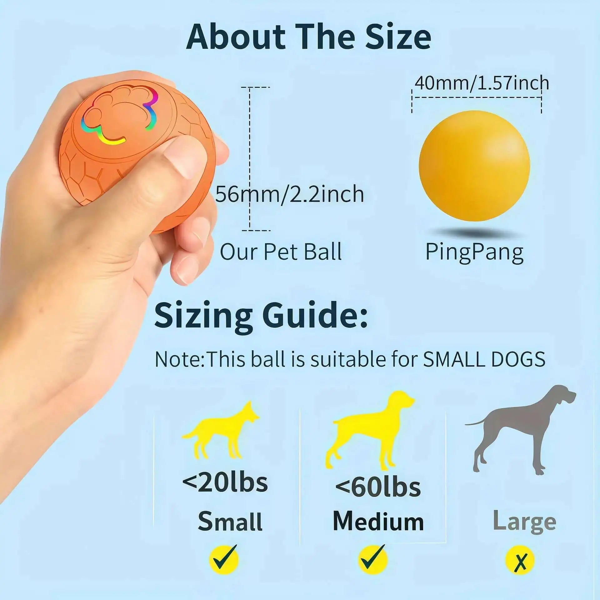 Smart Dog Interactive Toy Ball Electronic Pet Toy Ball USB Automatic Bouncing Rolling Toy Ball with RGB Lights Puppy Cat Product