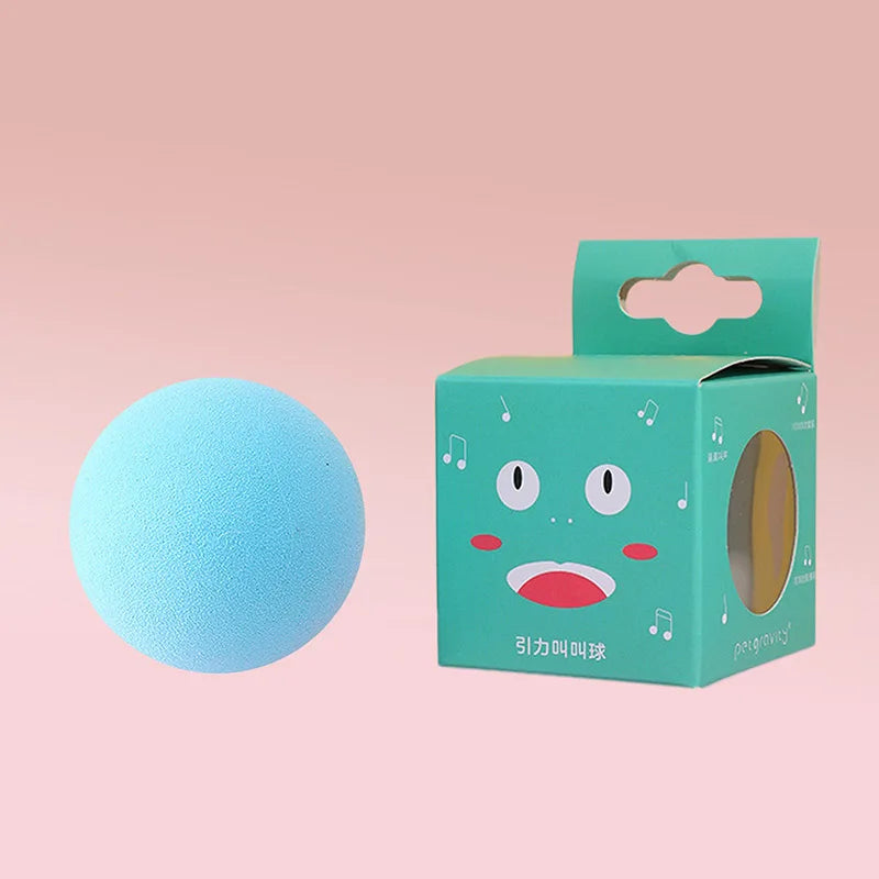 Smart Cat Toys Interactive Ball Plush Electric Catnip Training Toy Kitten Touch Sounding Pet Product Squeak Toy Ball Cat Supplie